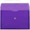 JAM Paper 9.75" x 14.5" Button & String Tie Closure Plastic Envelopes, 12ct.